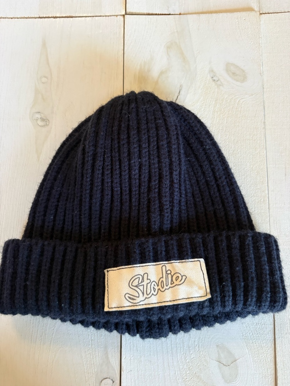 Stodie Skateboard Black Knit Beanie Ski Skate Snowboard Outdoors Hiking